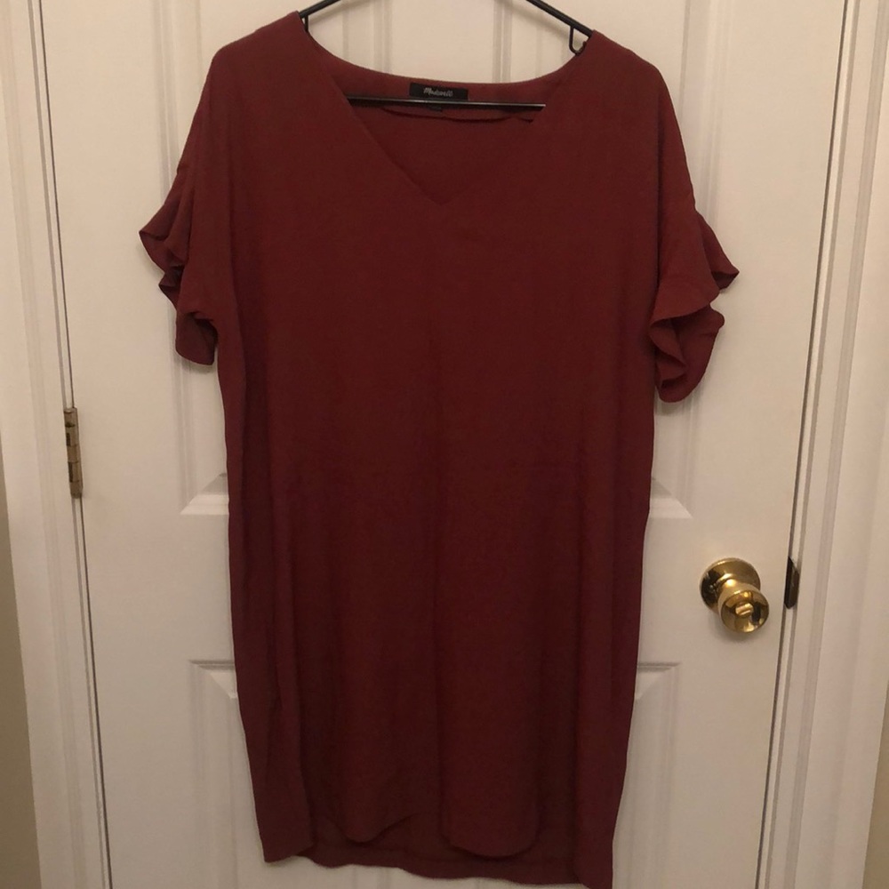 Never worn Madewell shift dress with bell sleeve